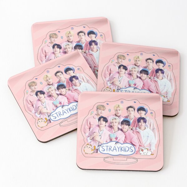 Item preview, SKZ pink poster You make STRAY KIDS stay kpop cute happy ot8 designed and sold by Kpop-Noona.