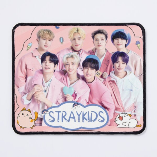 Item preview, SKZ pink poster You make STRAY KIDS stay kpop cute happy ot8 designed and sold by Kpop-Noona.