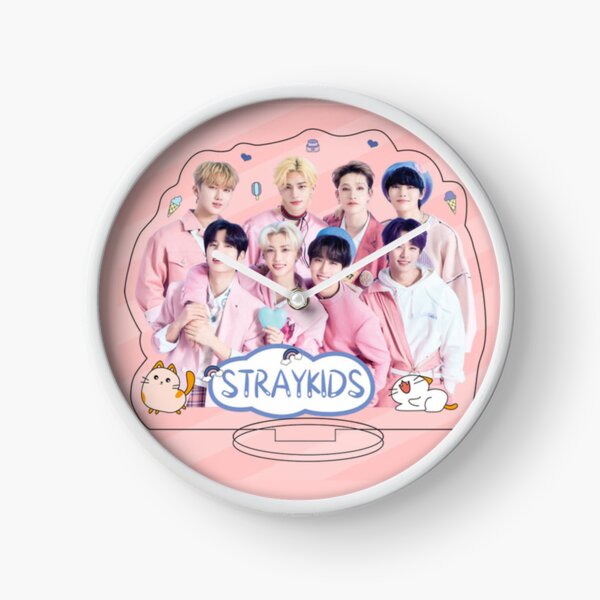 Item preview, SKZ pink poster You make STRAY KIDS stay kpop cute happy ot8 designed and sold by Kpop-Noona.