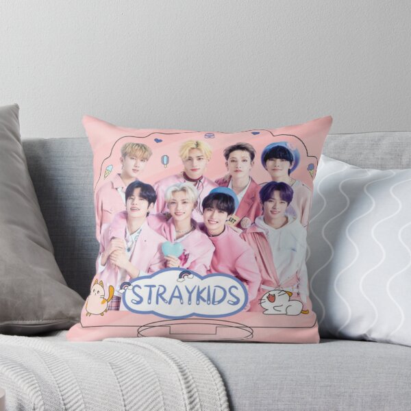 Artikel-Vorschau von SKZ rosa Poster Du machst STRAY KIDS bleiben Kpop süß glücklich ot8, designt und verkauft von Kpop-Noona.