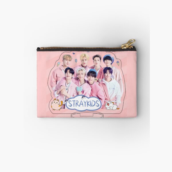 Item preview, SKZ pink poster You make STRAY KIDS stay kpop cute happy ot8 designed and sold by Kpop-Noona.