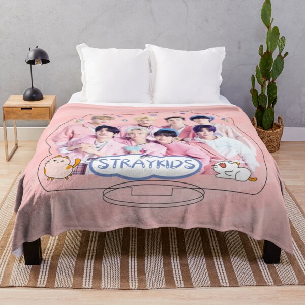 Item preview, SKZ pink poster You make STRAY KIDS stay kpop cute happy ot8 designed and sold by Kpop-Noona.