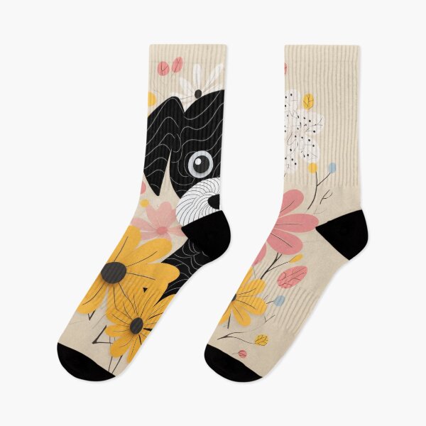 Item preview, Cute Floral Dog Illustration – Adorable Puppy Art designed and sold by PaintbrushPlace.