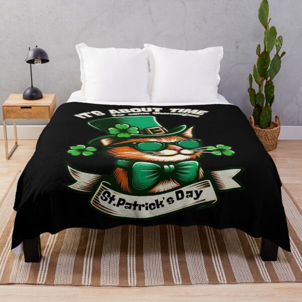 Item preview, St Patricks Day Cat It's About Time For some Shenanigans   designed and sold by DarekShop.