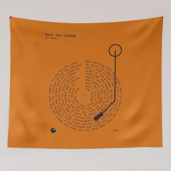 Item preview, Rock the Casbah, The Clash - Lyrics Poster designed and sold by MancBusyBee.
