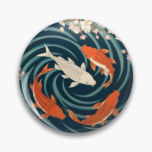 Artikelvorschau, Elegantes Koi-Fisch-Muster – Japanische Zen-Kunst entworfen und verkauft von RvinJo8.