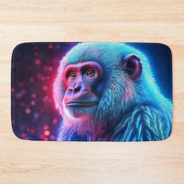Item preview, Baby Blue | Glowing Neon Monkey Collection | Hyperrealistic designed and sold by monkeybusiness.pt.