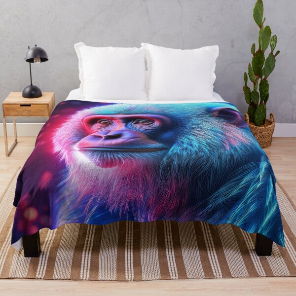 Item preview, Baby Blue | Glowing Neon Monkey Collection | Hyperrealistic designed and sold by monkeybusiness.pt.