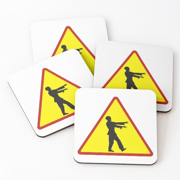 Item preview, ZOMBIE warning sign designed and sold by Cozy-Hops.