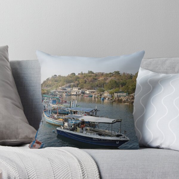 Item preview, Hua Hin's colorful boats at rest	 designed and sold by franck380.