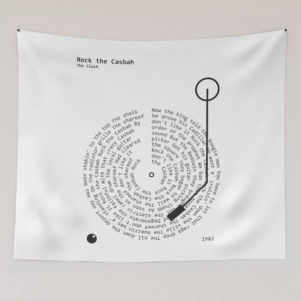 Item preview, Rock the Casbah, The Clash - Lyrics Poster designed and sold by MancBusyBee.