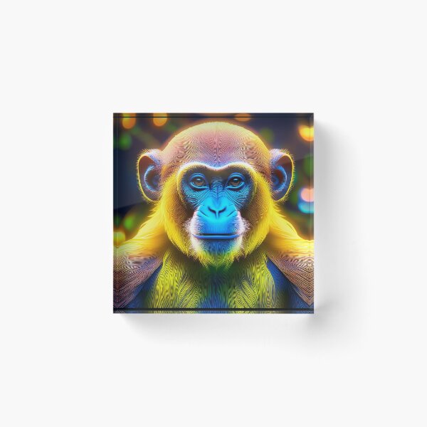 Item preview, Tropical | Glowing Neon Monkey Collection | Hyperrealistic designed and sold by monkeybusiness.pt.