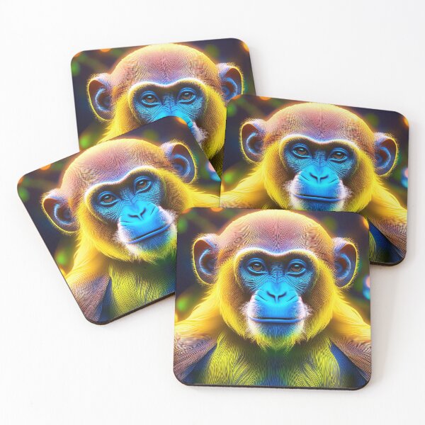 Item preview, Tropical | Glowing Neon Monkey Collection | Hyperrealistic designed and sold by monkeybusiness.pt.