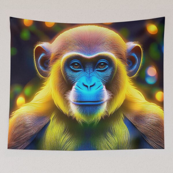 Item preview, Tropical | Glowing Neon Monkey Collection | Hyperrealistic designed and sold by monkeybusiness.pt.
