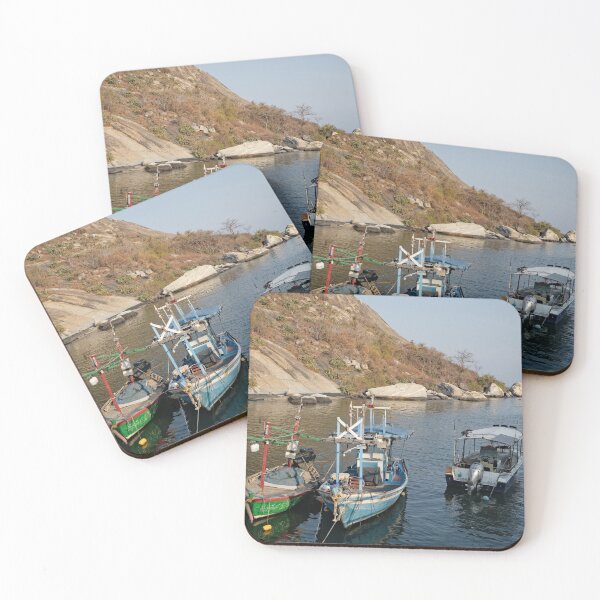Item preview, Hua Hin's colorful boats at rest	 designed and sold by franck380.