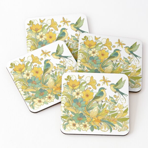 Item preview, Springtime LoveBirds designed and sold by PiaMedeaDigital.