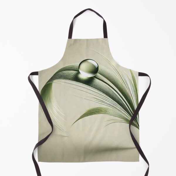 Item preview, Botanical Serenity Art: Dewdrop Leaf Illustration designed and sold by MoonBliss-co-uk.