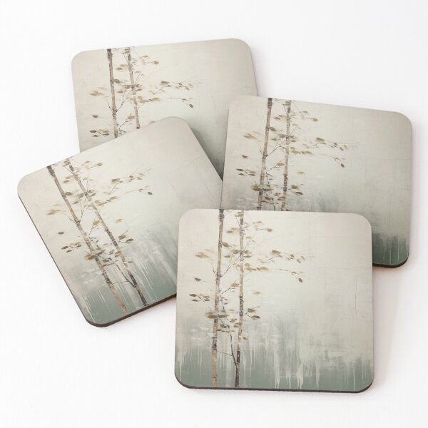 Item preview, Japandi and wabi sabi style Sage trees designed and sold by filigreedigital.