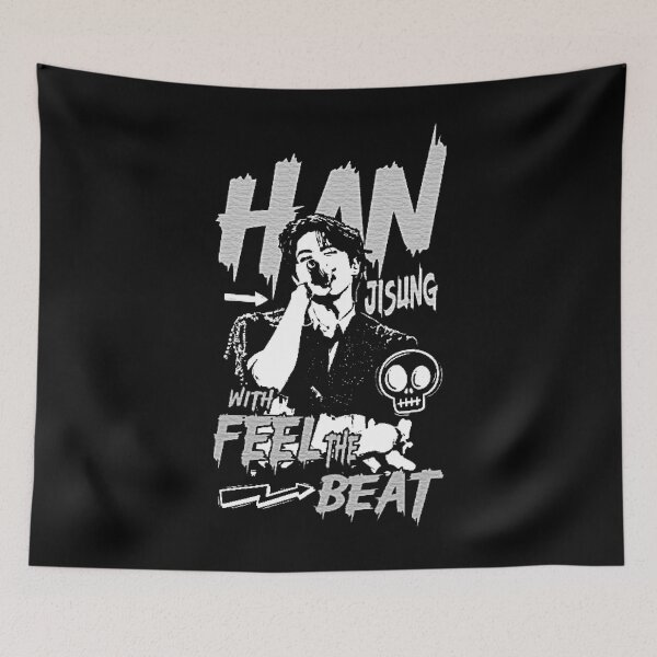 Item preview, Han Jisung Black and White Rock poster You make stray kids stay ot8 kpop skz designed and sold by Kpop-Noona.