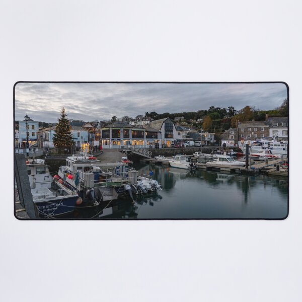 Item preview, Padstow Town and harbour twilight designed and sold by hawkie.