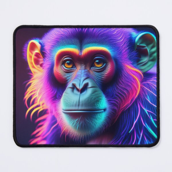 Item preview, Hippie | Glowing Neon Monkey Collection | Hyperrealistic designed and sold by monkeybusiness.pt.