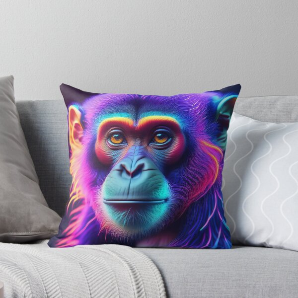 Item preview, Hippie | Glowing Neon Monkey Collection | Hyperrealistic designed and sold by monkeybusiness.pt.