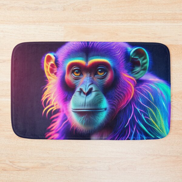 Item preview, Hippie | Glowing Neon Monkey Collection | Hyperrealistic designed and sold by monkeybusiness.pt.