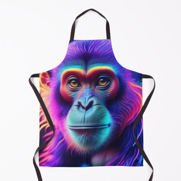 Item preview, Hippie | Glowing Neon Monkey Collection | Hyperrealistic designed and sold by monkeybusiness.pt.