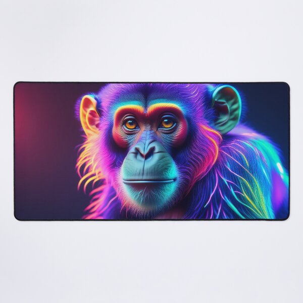 Item preview, Hippie | Glowing Neon Monkey Collection | Hyperrealistic designed and sold by monkeybusiness.pt.
