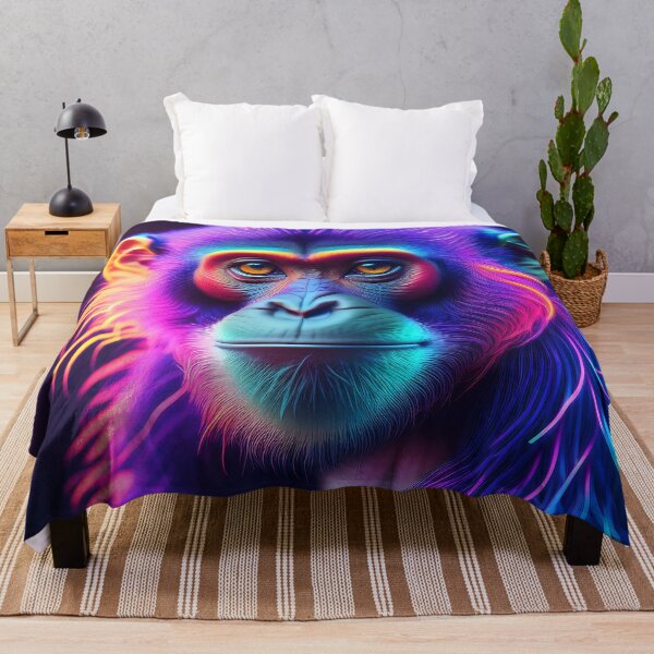 Item preview, Hippie | Glowing Neon Monkey Collection | Hyperrealistic designed and sold by monkeybusiness.pt.