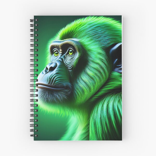 Item preview, Green Lines | Glowing Neon Monkey Collection | Hyperrealistic designed and sold by monkeybusiness.pt.