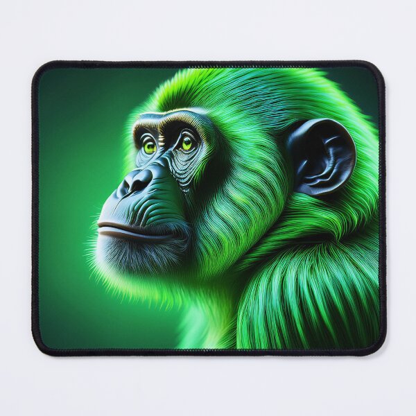 Item preview, Green Lines | Glowing Neon Monkey Collection | Hyperrealistic designed and sold by monkeybusiness.pt.