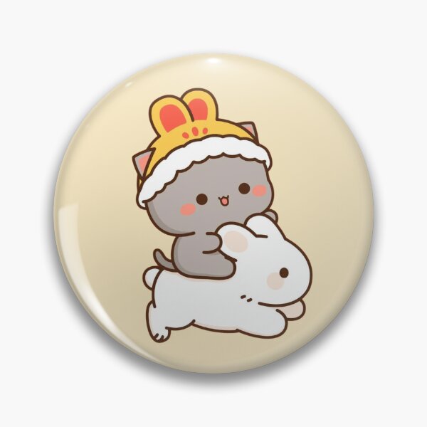 Item preview, Mochi Riding A Rabbit - Sugar And Peach Goma Couple 2025 designed and sold by BrightStreets.