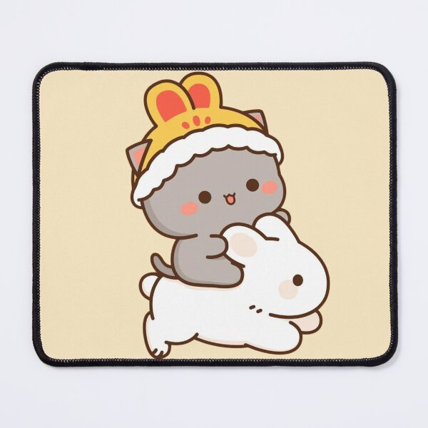Item preview, Mochi Riding A Rabbit - Sugar And Peach Goma Couple 2025 designed and sold by BrightStreets.