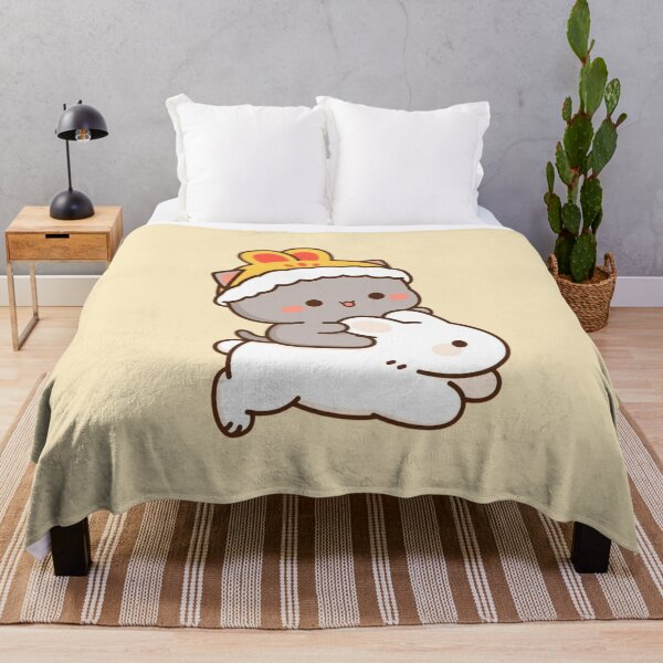 Item preview, Mochi Riding A Rabbit - Sugar And Peach Goma Couple 2025 designed and sold by BrightStreets.