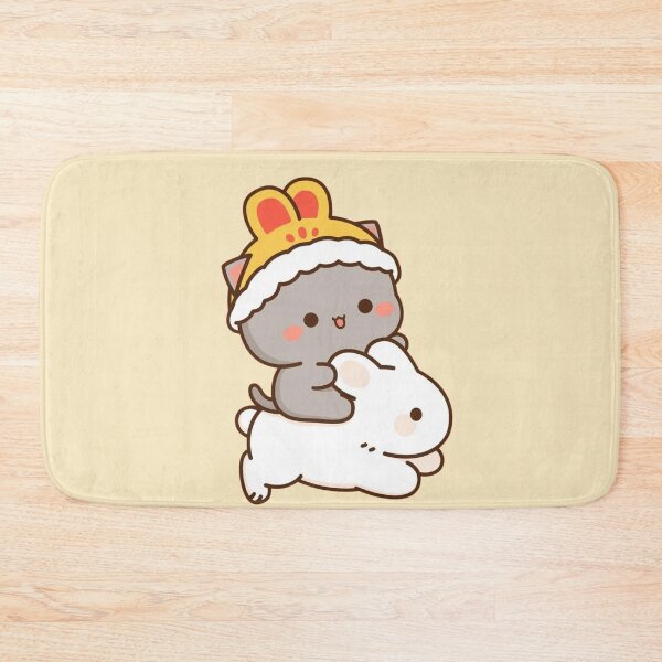 Item preview, Mochi Riding A Rabbit - Sugar And Peach Goma Couple 2025 designed and sold by BrightStreets.
