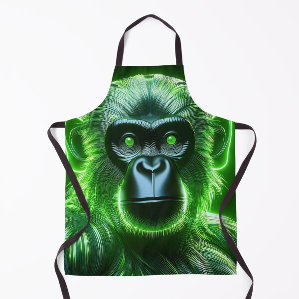 Item preview, Green Machine | Glowing Neon Monkey Collection | Hyperrealistic designed and sold by monkeybusiness.pt.