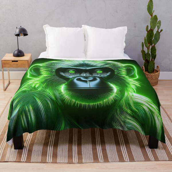 Item preview, Green Machine | Glowing Neon Monkey Collection | Hyperrealistic designed and sold by monkeybusiness.pt.