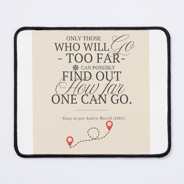 Item preview, Inspirational Poster T.S. Eliot Andrew Marvell designed and sold by CottageGingham.