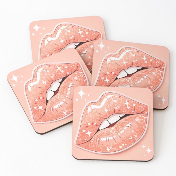 Item preview, Pink preppy lips designed and sold by AhArtMe.