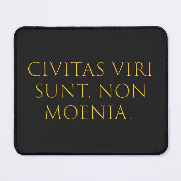 Item preview, Civitas Viri Sunt, Non Moenia – Latin Quote on Strength & Society designed and sold by Wisdom Wear.