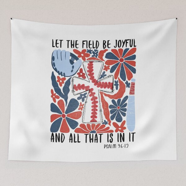 Item preview, Let the Field Be Joyful, Boho Baseball, Baseball designed and sold by ChristinDresner.