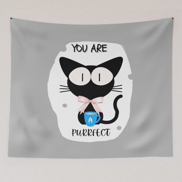 Item preview, A black cat ,You Are purrfect  designed and sold by قف.
