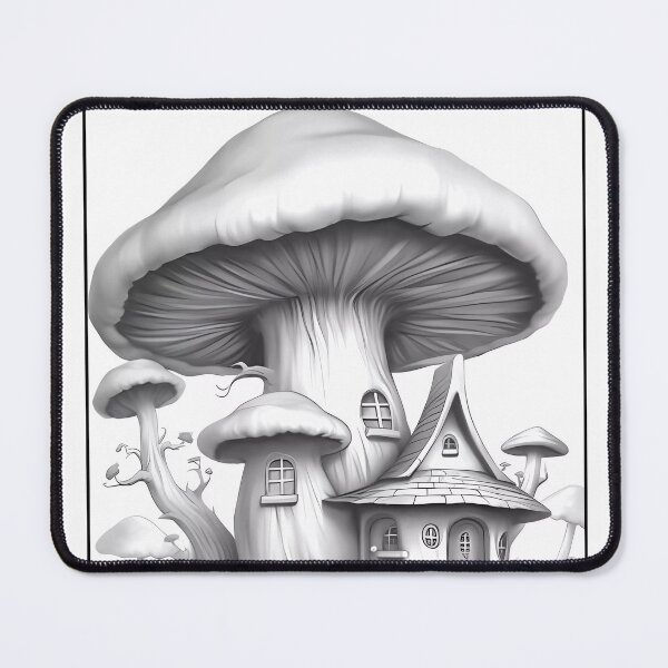 Item preview, Magical Mushroom House #2 Coloring Page Pattern  designed and sold by DavidColoring.