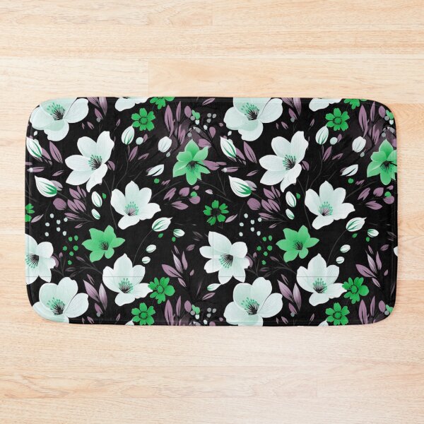 Item preview, A seamless pattern featuring large, detailed white flowers designed and sold by Arslan2013.