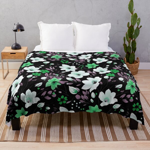 Item preview, A seamless pattern featuring large, detailed white flowers designed and sold by Arslan2013.