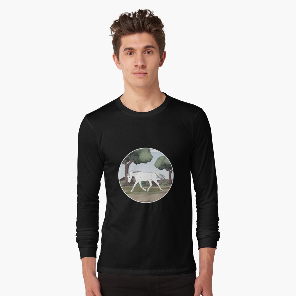 Aperçu de l'œuvre T-shirt manches longues créée et vendue par WebEquitation.