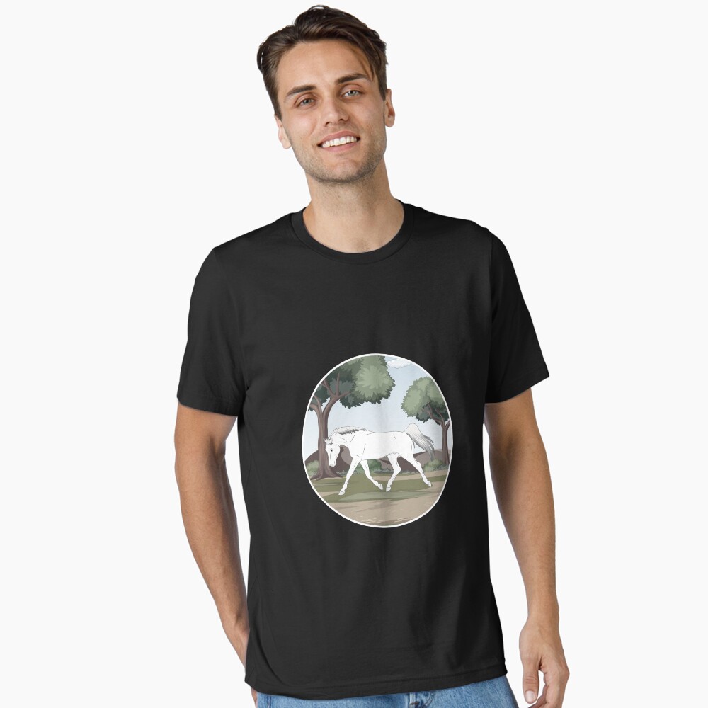 Aperçu de l'œuvre T-shirt essentiel créée et vendue par WebEquitation.