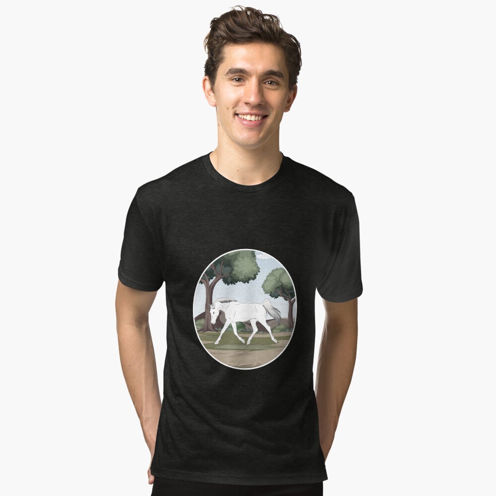 Aperçu de l'œuvre T-shirt chiné créée et vendue par WebEquitation.