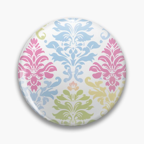 Artikelvorschau, Nahtloses Damastmuster in Pastell | Elegantes Vintage-Design | Rosa, Babyblau, Gelb, Grün entworfen und verkauft von Sohee Jin.